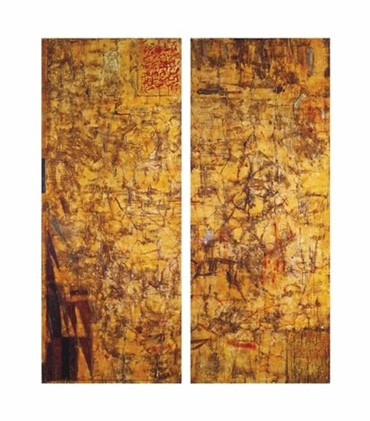 Painting, Reza Derakshani, Forgotten Fire, 2007, 4577